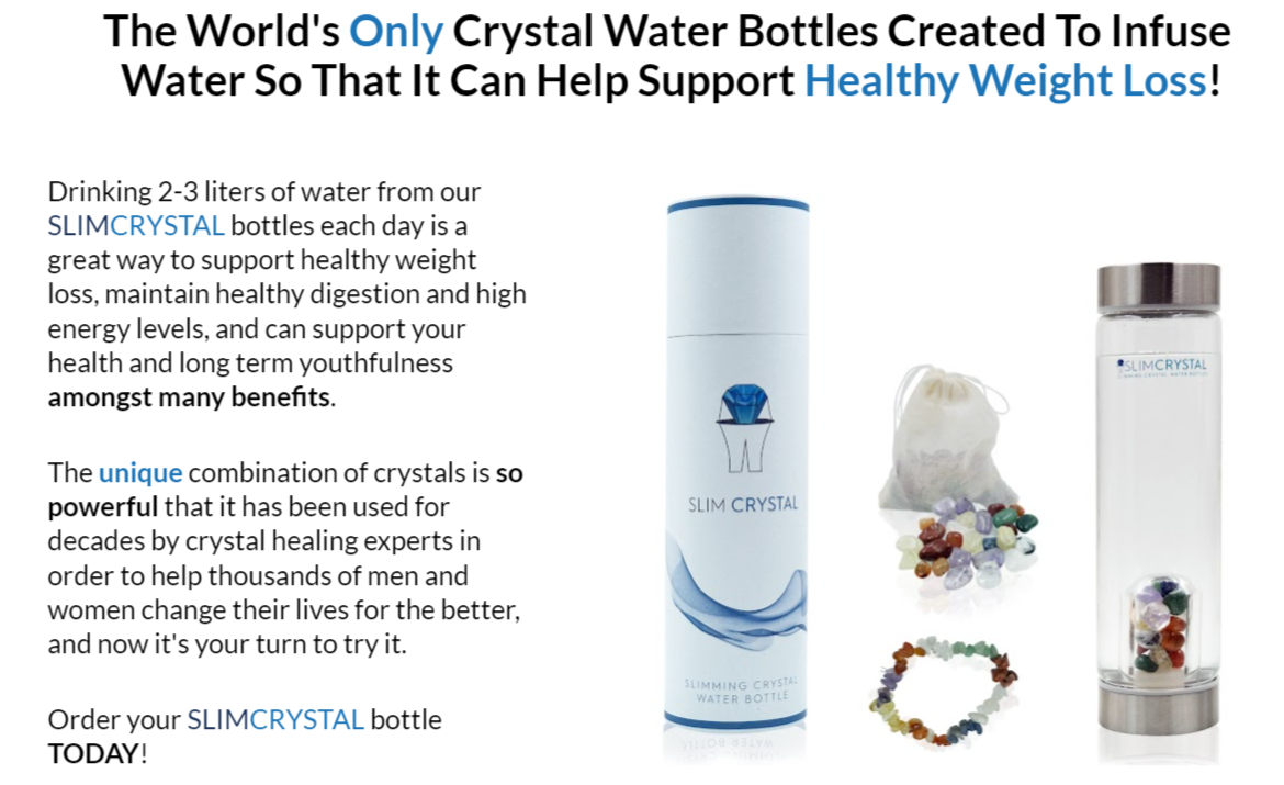 slim crystal water bottle reviews