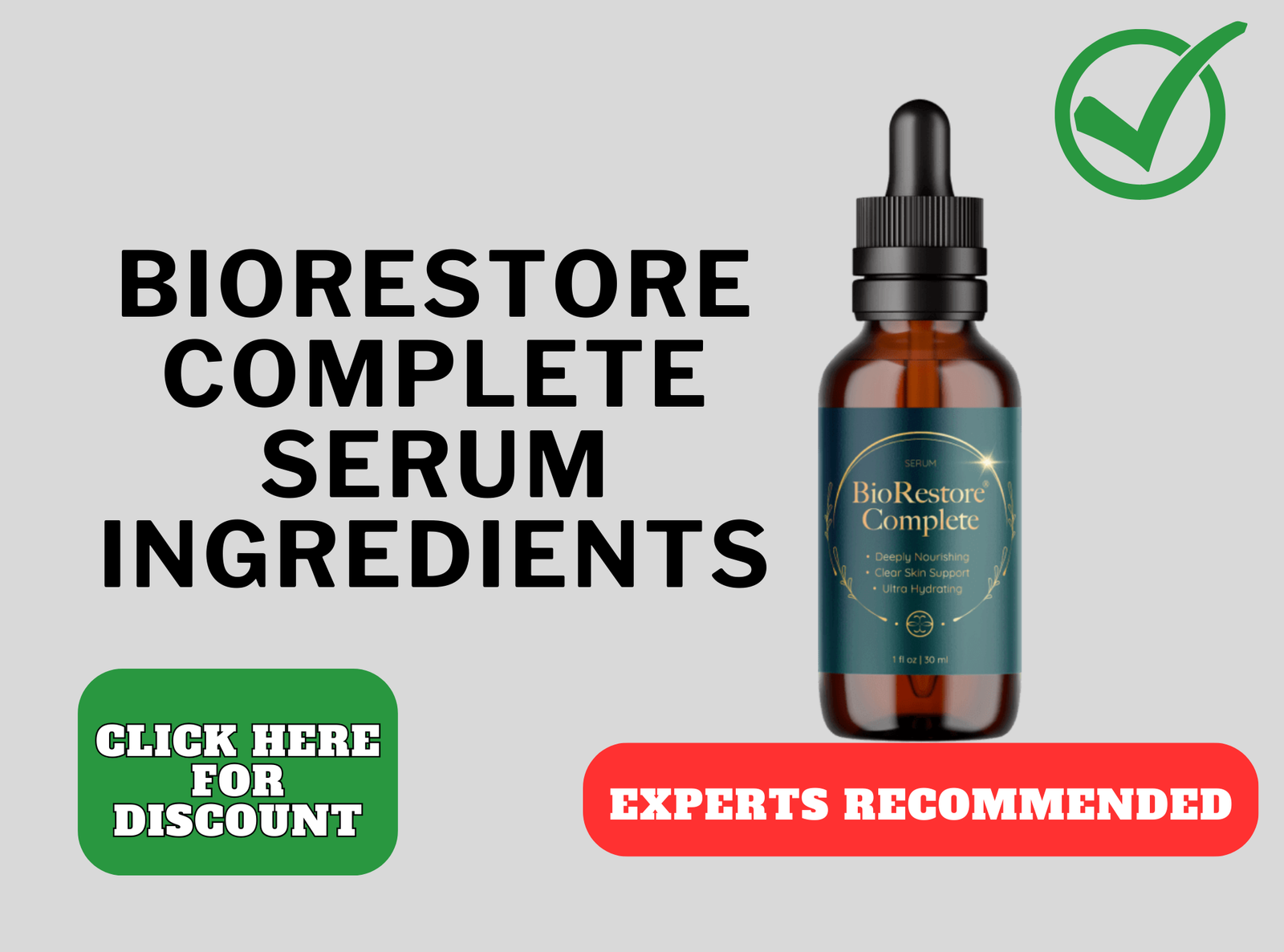 biorestore complete serum ingredients