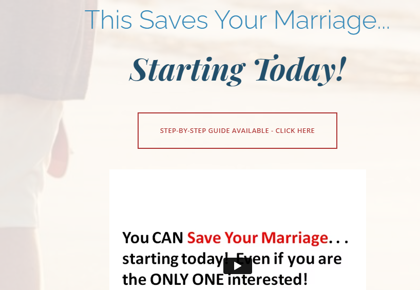 Dr. Lee H. Baucom Save the Marriage System