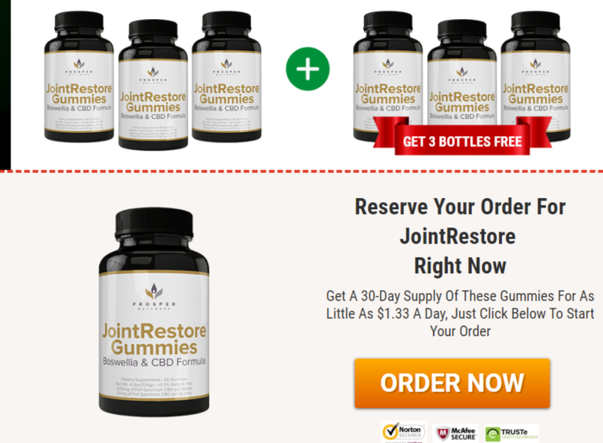 Joint Restore Gummies knee pain supplement
