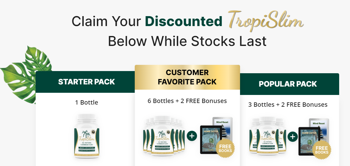 TropiSlim Supplement Ingredients