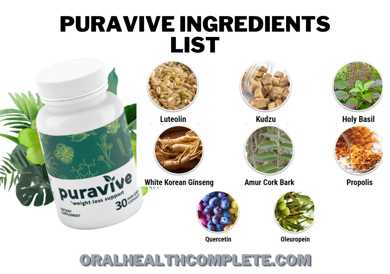 puravive ingredients list side effects compressed