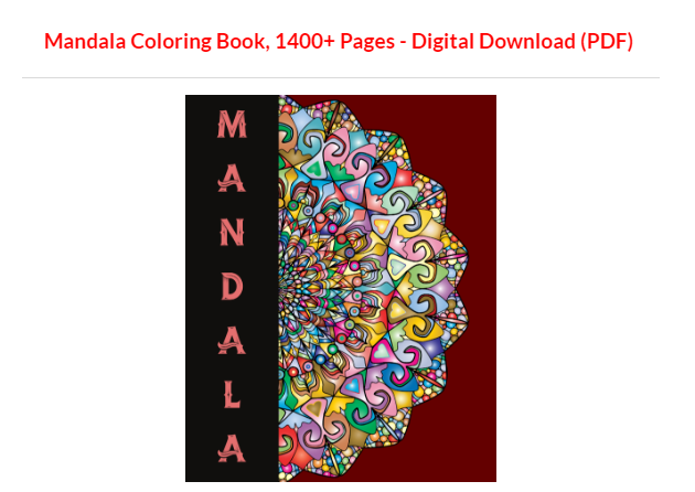 mandala coloring book pdf free