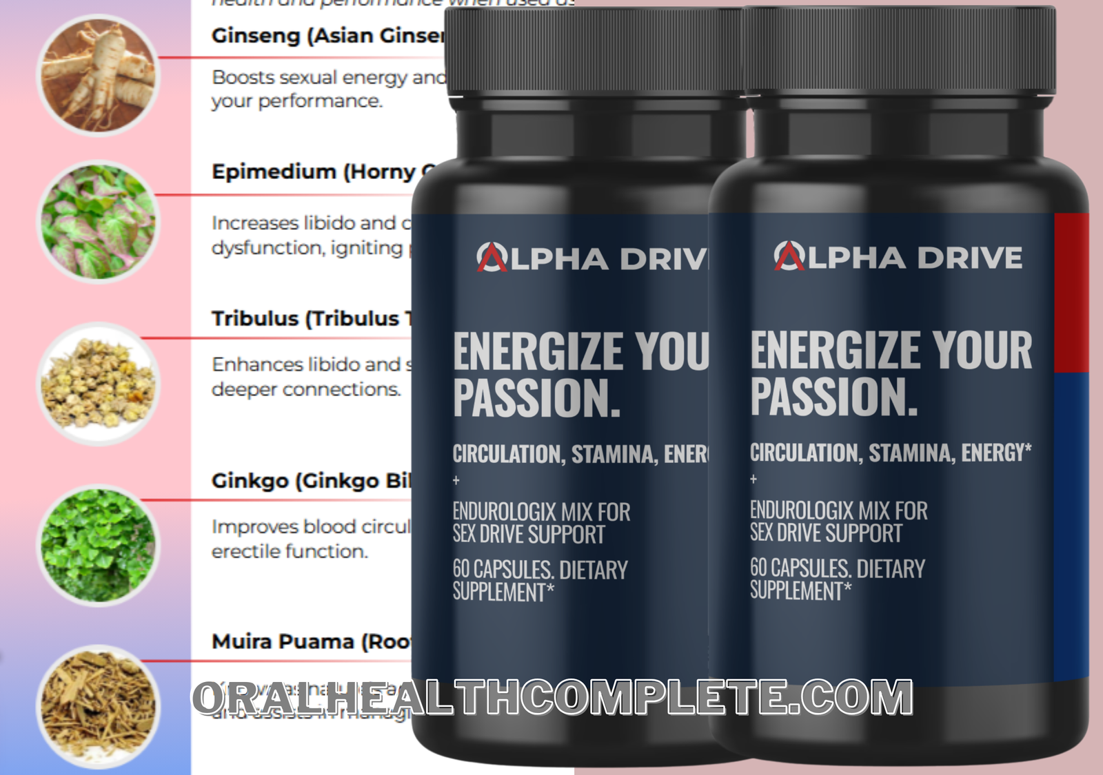 Alpha Drive 24 ingredients